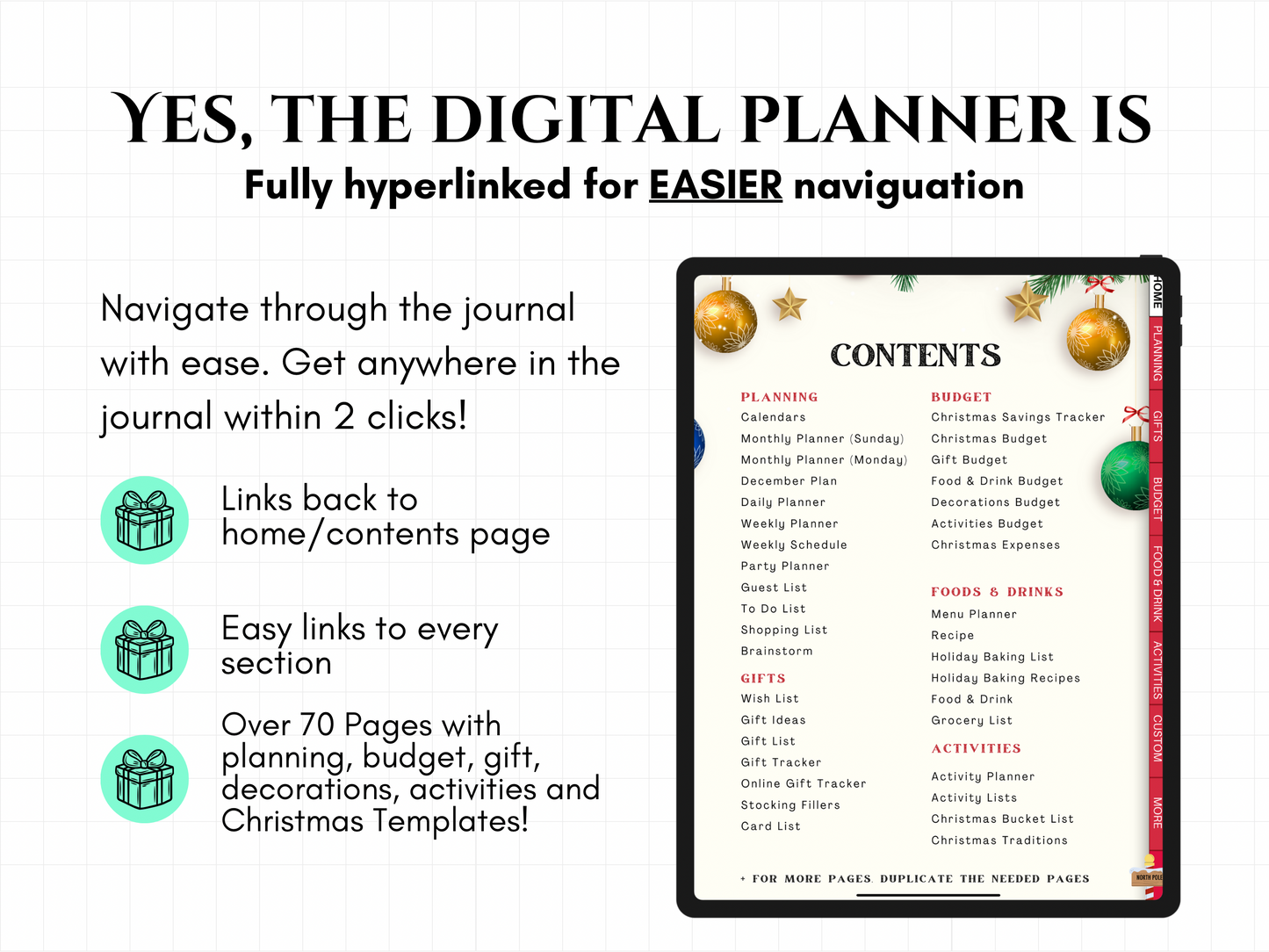 Digital Christmas & Holiday Planner | Instant Download PDF