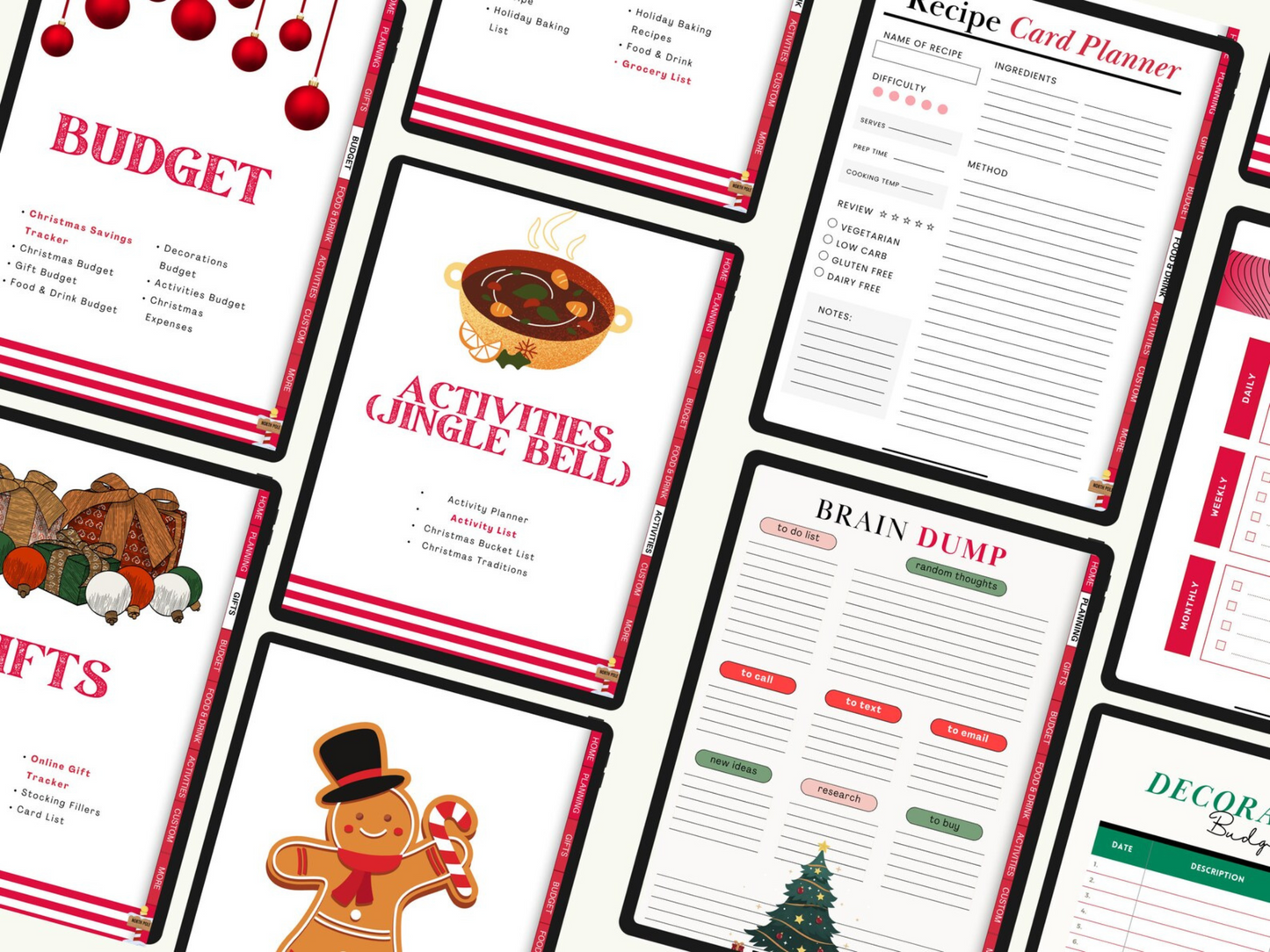 Digital Christmas & Holiday Planner | Instant Download PDF