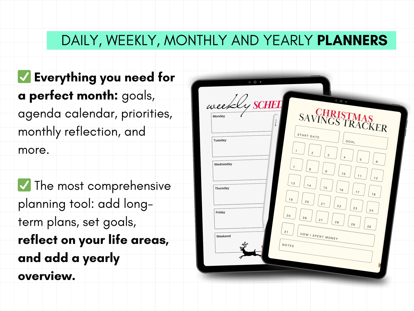 Digital Christmas & Holiday Planner | Instant Download PDF