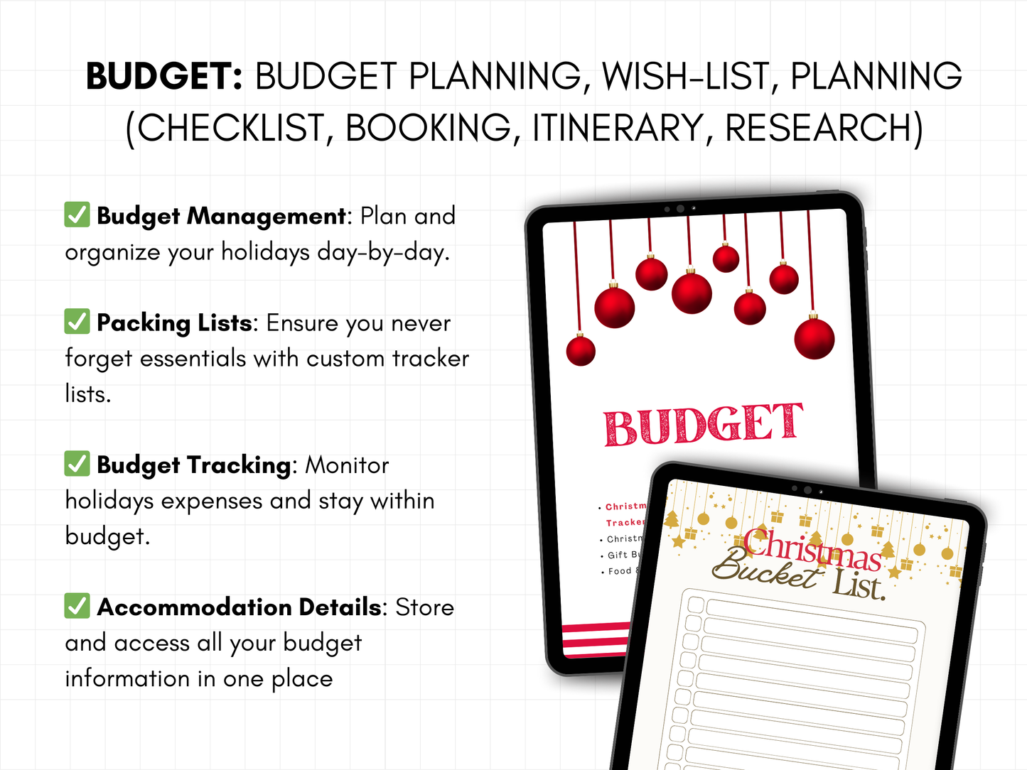 Digital Christmas & Holiday Planner | Instant Download PDF