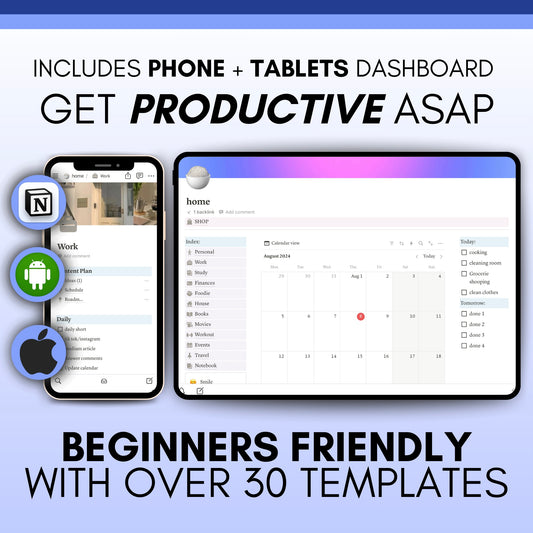 Ultimate Notion Template for Productivity & Back to School