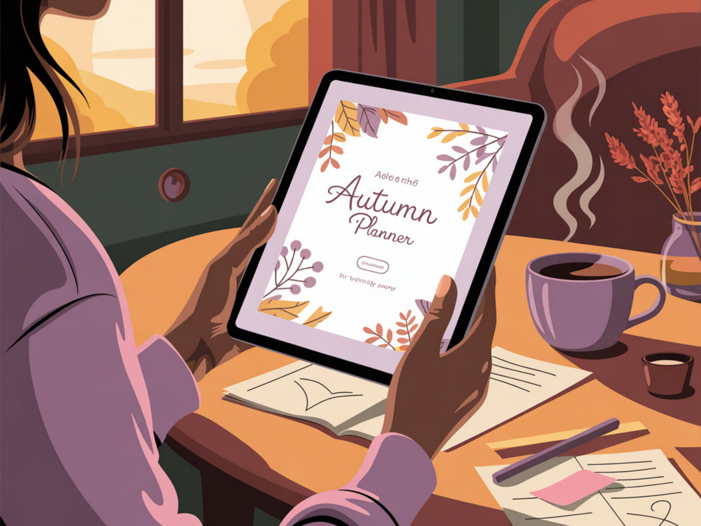 2025-2026 All-in-One Undated Autumn Digital Planner