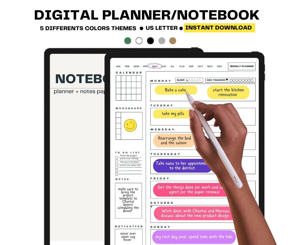 reMarkable 2 Starter Pack, 2025 l reMarkable 2 Templates Bundle