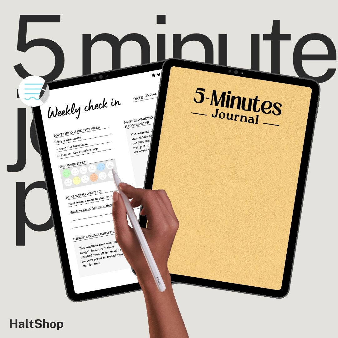 The 5-minutes Journal Planner For Productivity