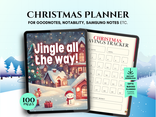 Digital Christmas & Holiday Planner | Instant Download PDF