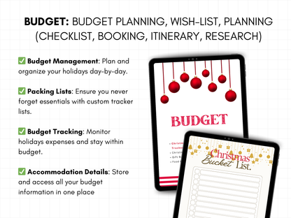 Digital Christmas & Holiday Planner | Instant Download PDF