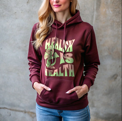 “Health is Wealth” - Classic Unisex Pullover Hoodie