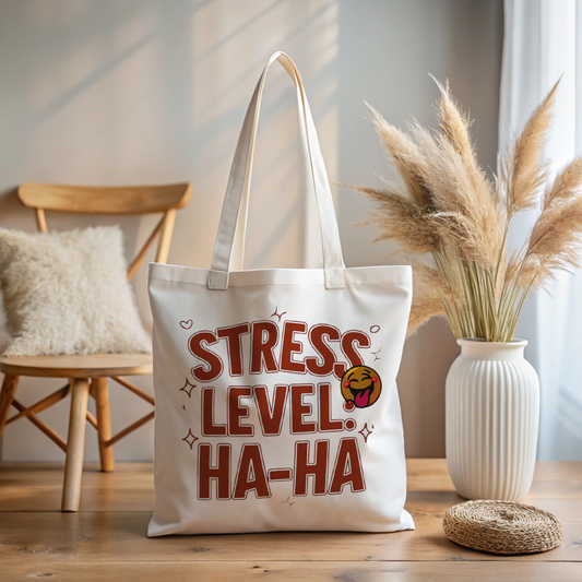 “Stress Level . Ha-Ha” Classic Tote Bag