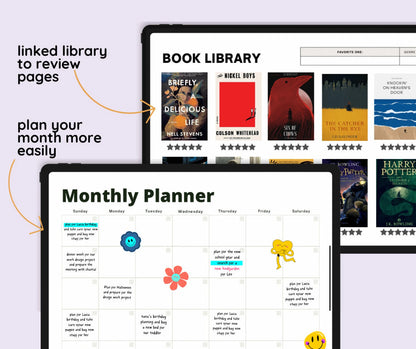 Digital Daily Planner Templates for Productivity and Movie Lovers