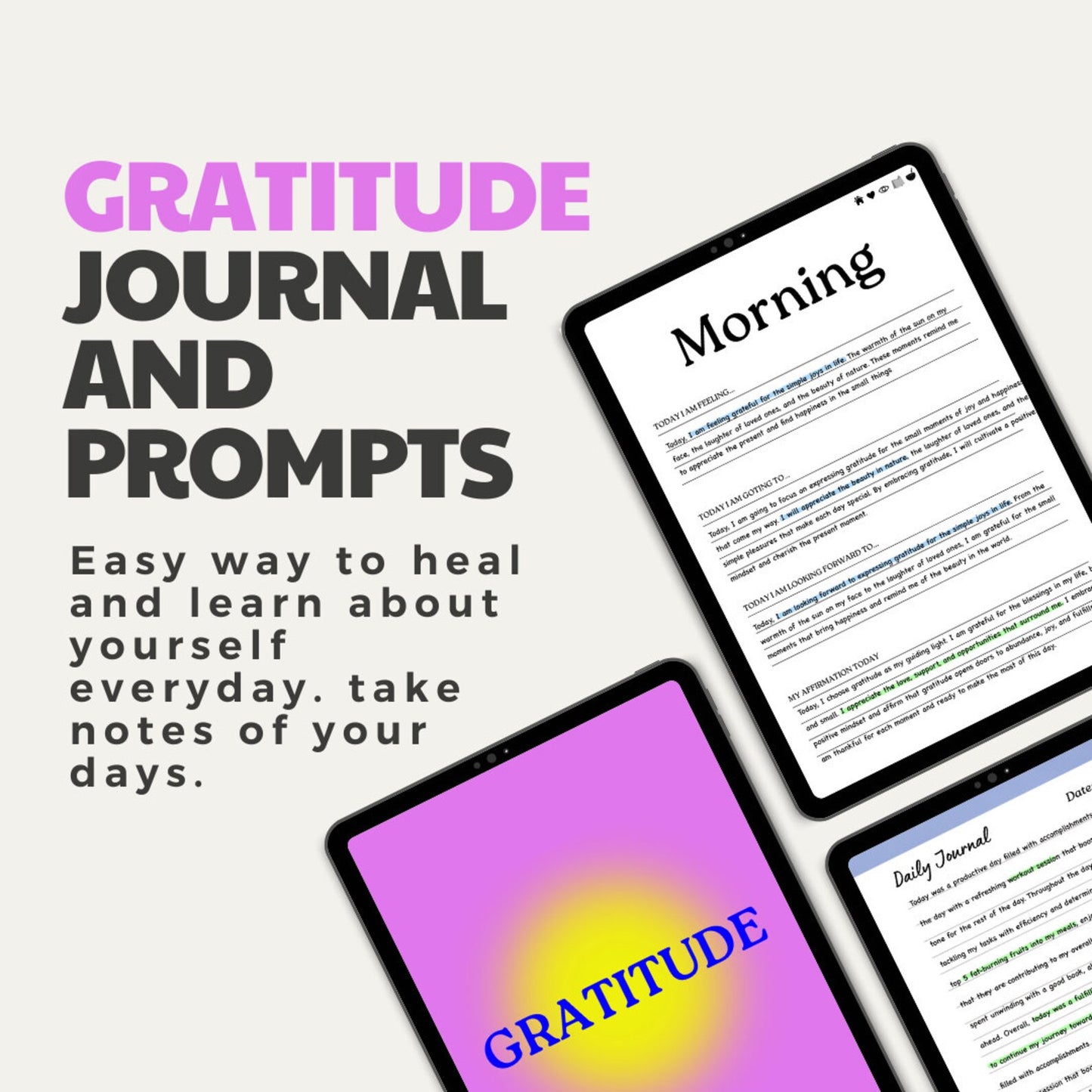 The 5-minutes  Journal Planner For Productivity