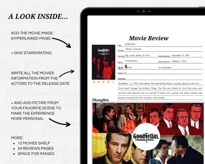 Digital Movies/Tv Shows Review Journal for Movies lovers