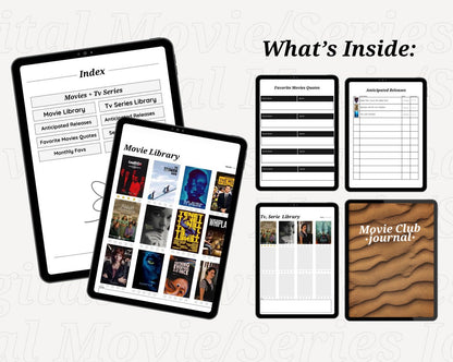 Digital Movies/Tv Shows Review Journal for Movies lovers