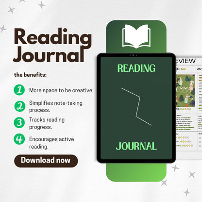 Digital Reading Journal for Tracking and Reviewing Books