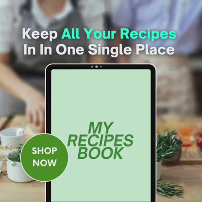 Digital Recipe Book for Moms -  Meal Planning for Beginners