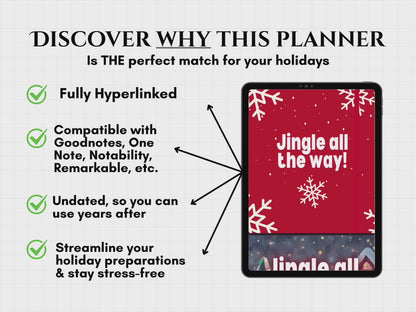 Digital Christmas & Holiday Planner | Instant Download PDF