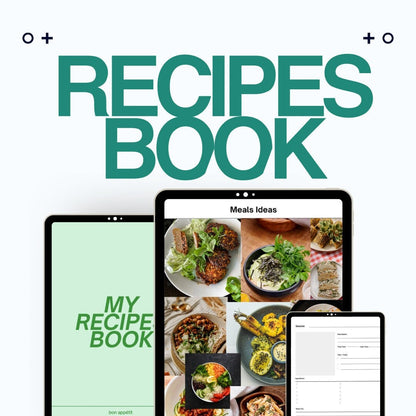 Digital Recipe Book for Moms -  Meal Planning for Beginners