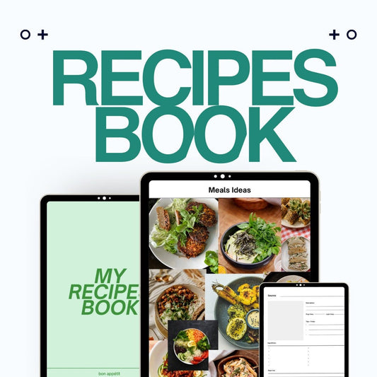 Digital Recipe Book for Moms -  Meal Planning for Beginners